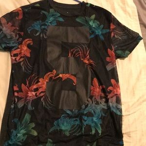 NEFF COLORFUL FLOWER “5” SHIRT SIZE LARGE